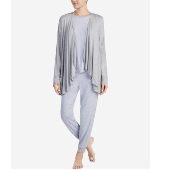 DKNY Cozy Wrap Bed Jacket Gray S/M NWT! $58 - Picture 1 of 3
